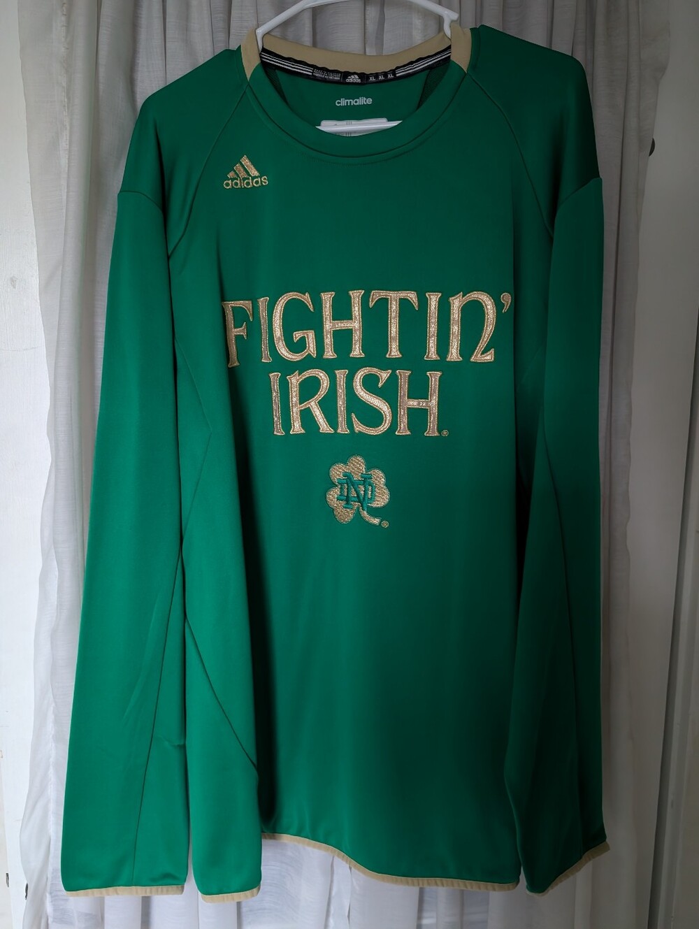 Notre Dame Fighting Irish Adidas Climalite Sweatshirt